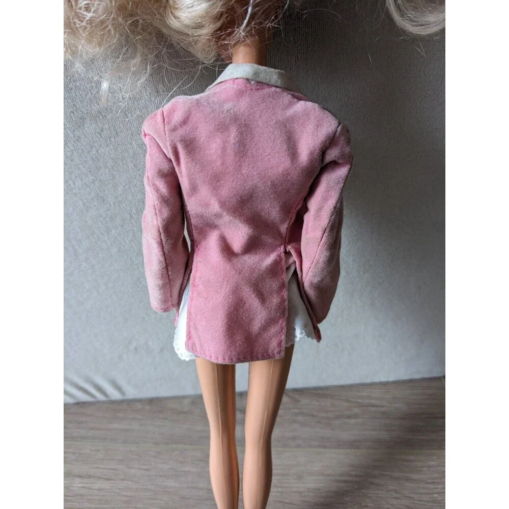 Vintage Day to Night Barbie Fashion Doll 1984 7929 Pink Coat PJ Hat Lace NO DOLL
